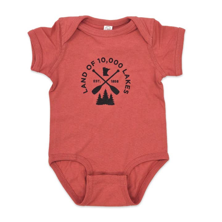 MN Lakes Onesie for wholesale by 218 Clothing + Gift