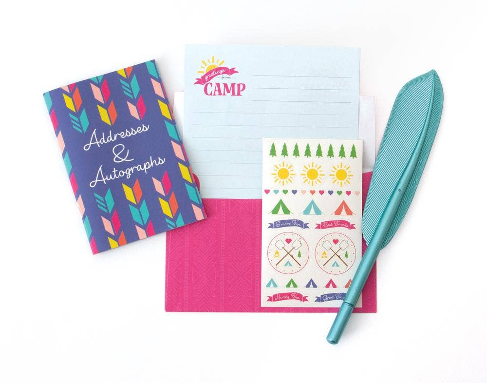 Paper House Productions - Wholesale Stationery/Notecard Set - Happy Camper - Camp Stationery Set3