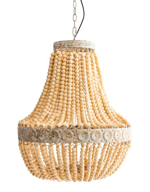 McGowan & Rutherford Ltd - Wholesale Chandelier/Hanging Light - Large Bohemian Wooden-Beaded Chandelier