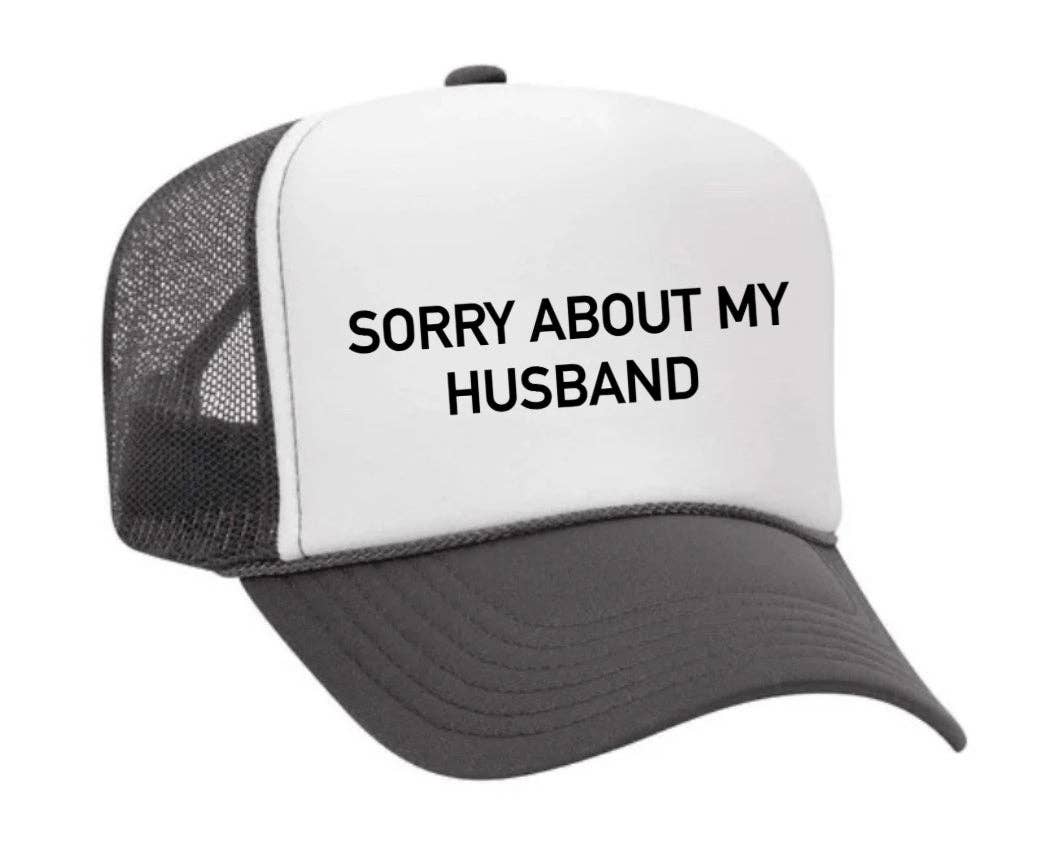 Inappropriate Trucker Hats - Wholesale Trucker Hat - Women's - Sorry About My Husband Trucker Hat26