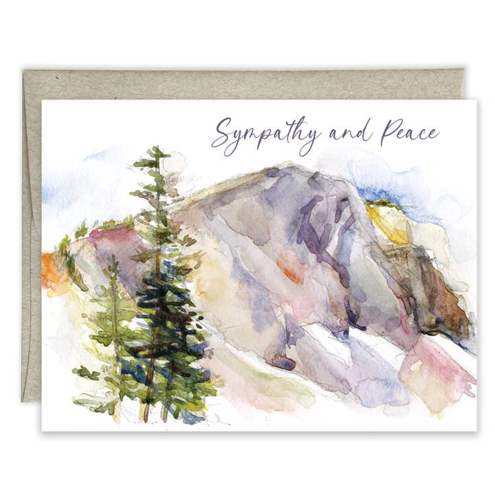Biglietto di Condoglianze - Montagna della Pace per la vendita all'ingrosso da parte di GINA B DESIGNS