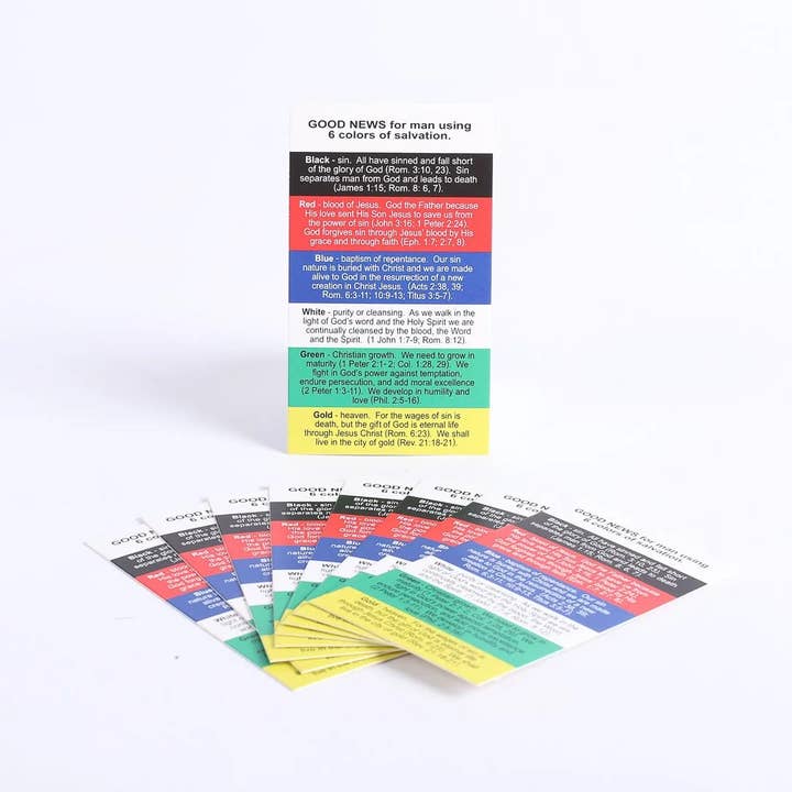 Swanson Christian Products - Wholesale Religious Card - Plan of Salvation Cards - 100 Pack - 2x3.5in