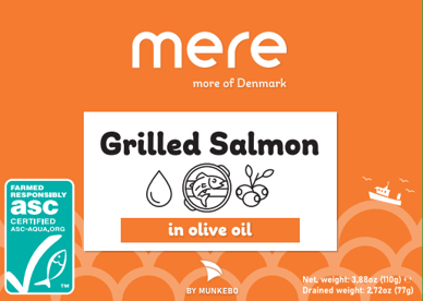 Mere – Großhandel Fischkonserven – ASC Färöer Gegrillter Lachs in Olivenöl0