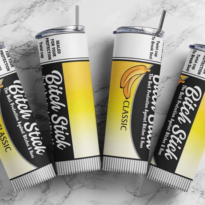 Bitch Stick Tumbler for wholesale by Smile Graphics and Design