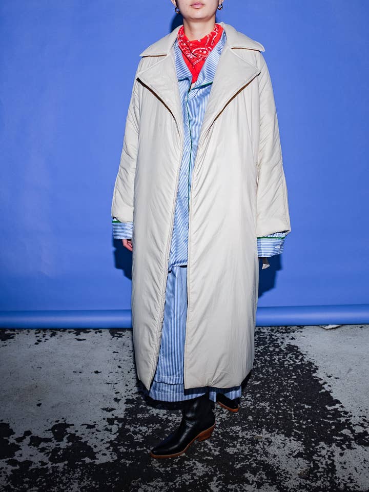 William Coat in Cream for wholesale by et Tigre