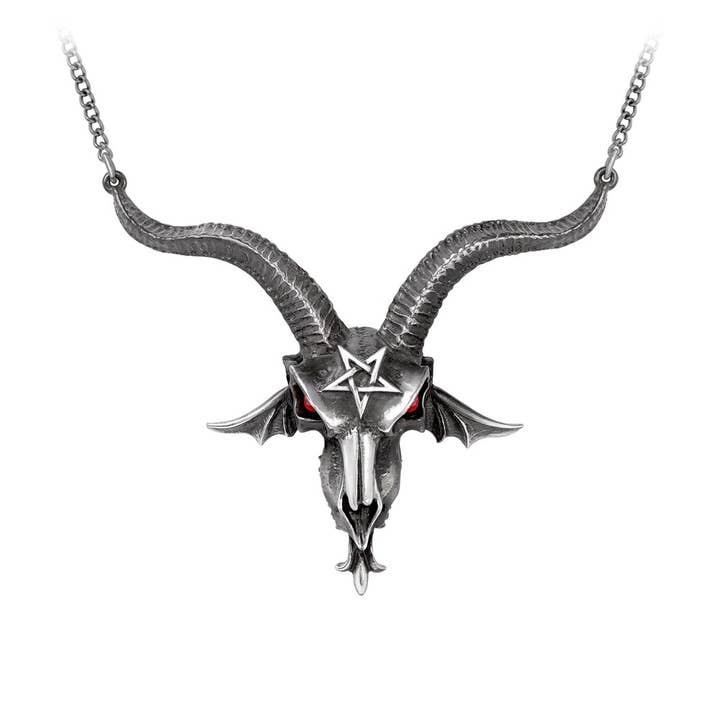 Baphometica (Large Baphomet Skull) (Necklace) for wholesale by Alchemy Of England (Alchemy USA Distributor)