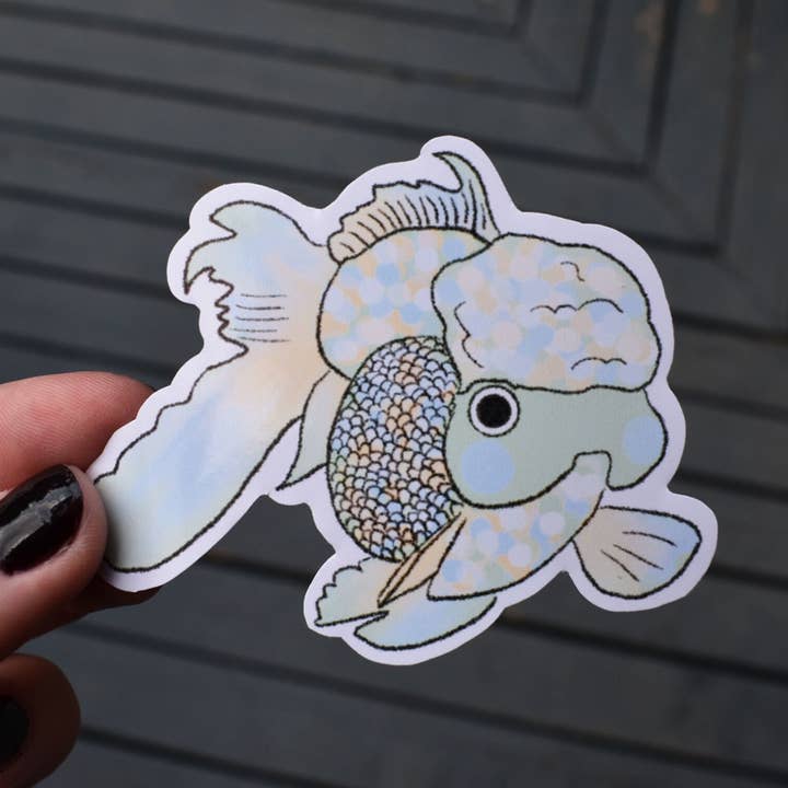 Autocolante de peixe em dourado pastel por atacado de Sophia's Art Shop
