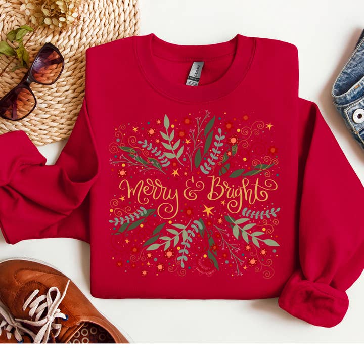 Lauras Closet - Vente Sweat-shirt à imprimés – unisexe - T-shirt graphique JOYEUX ET LUMINEUX