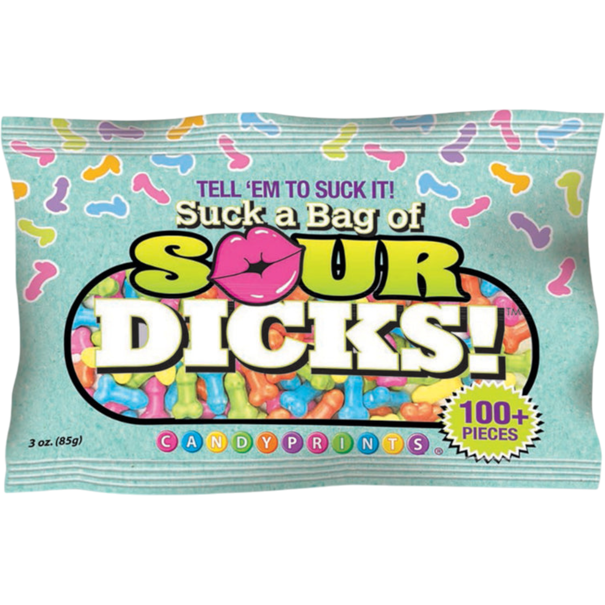 Cow Crack Wholesale - Wholesale Hard Candy - Suck a Bag of Sour Dicks Candy 3 oz0