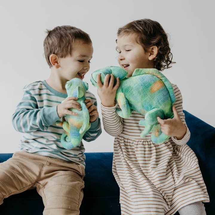 The Petting Zoo - Wholesale Stuffed/Plush Toy - Kids & Baby - 10" Small Realistic Chameleon Plush – Eco-Friendly Toy8