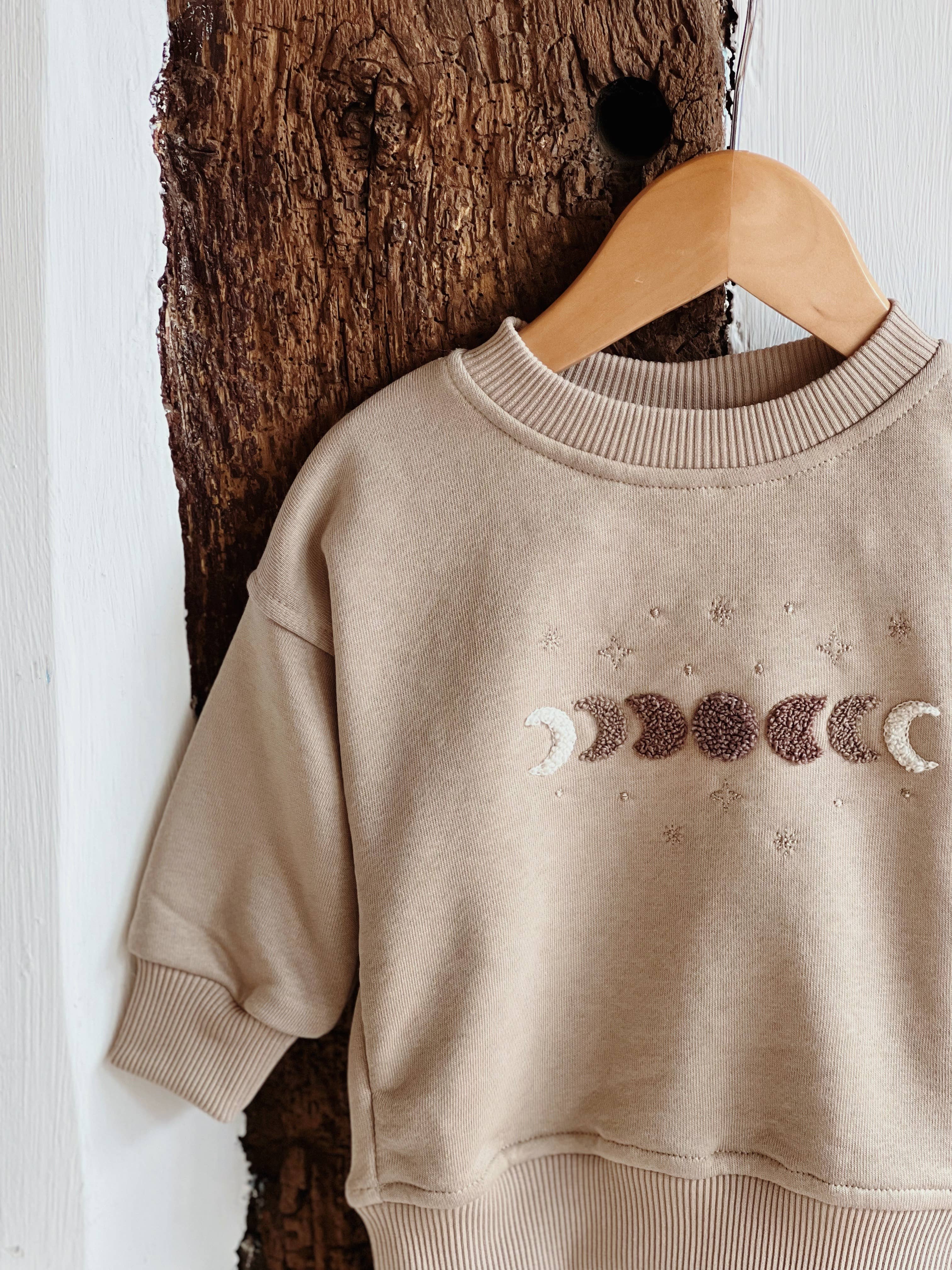 Ada Baby – wholesale Sweatshirt – Baby – Moon Phases Oversize Baby Sweat Top1