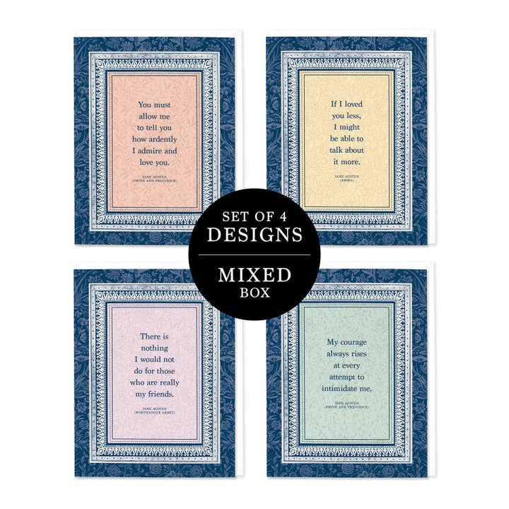 Jane Austen Collection Mixed Box (Set of 8) for wholesale by Hitchcock Paper Co.