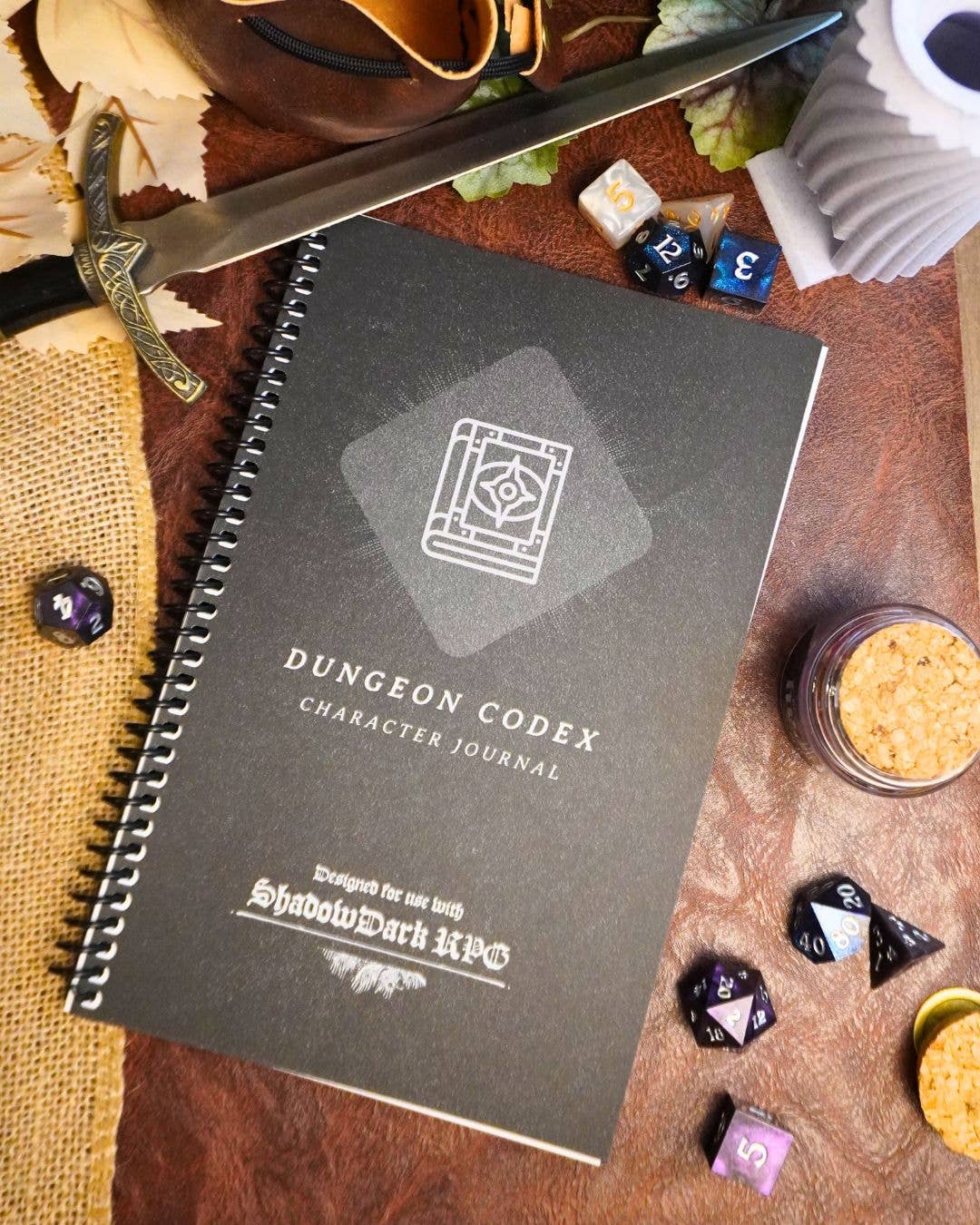 Minva Tabletop Design Co - Wholesale Journal/Diary - Dungeon Codex Shadowdark RPG Character Journal8