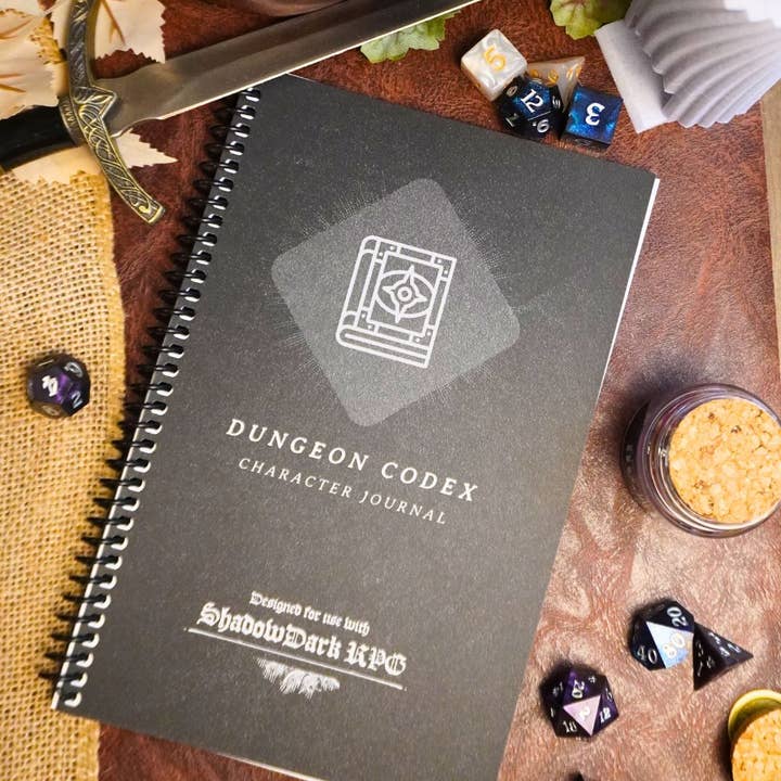 Minva Tabletop Design Co - Wholesale Journal/Diary - Dungeon Codex Shadowdark RPG Character Journal8