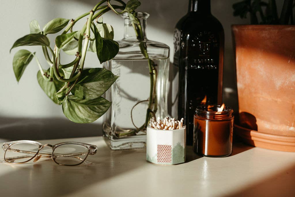 Tenn Prairie - Vendita all'ingrosso Portafiammiferi - Portafiammiferi in Cemento – Bicolore con Fiammiferi di Sicurezza da 2 Pollici12