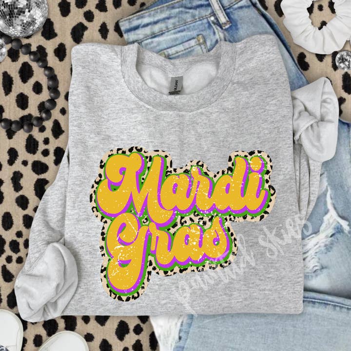 Mardi Gras Adult Sweatshirt for wholesale by Painted Skies