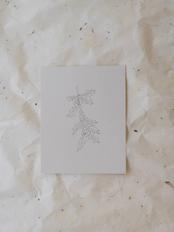 Holly Berry 8x10 Print for wholesale by Krista Pischner Studio