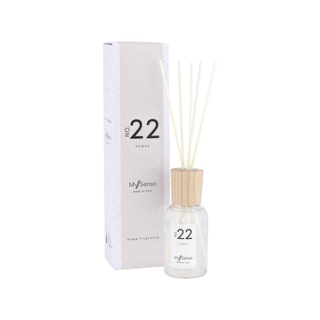 MySenso - Wholesale Reed Diffuser - Home fragrance 100ml N°22 Acqua, scent made in Italy