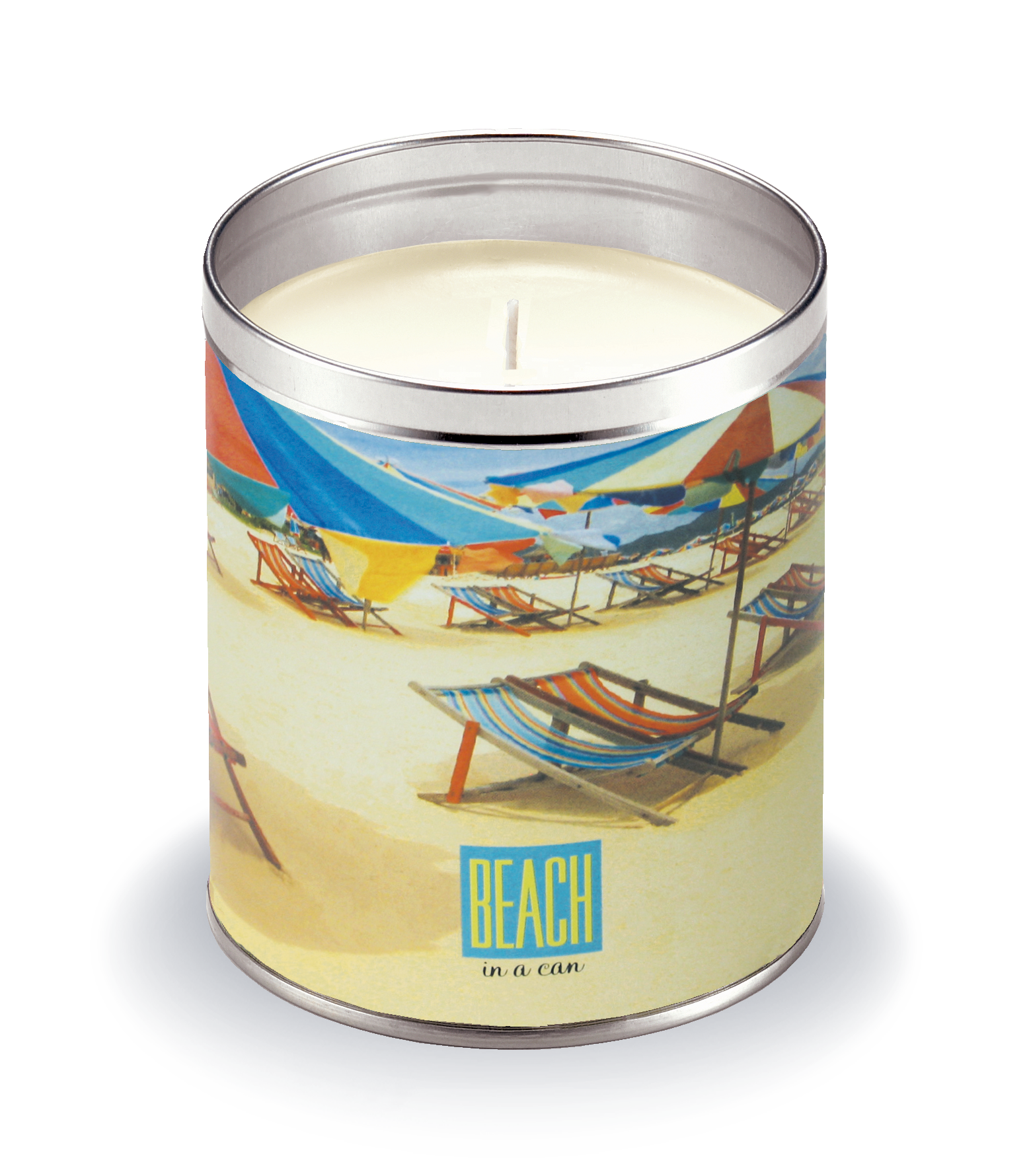 Aunt Sadie's Candles – wholesale Travel candles – Beach Umbrellas Beach-in-a-Can Candle0