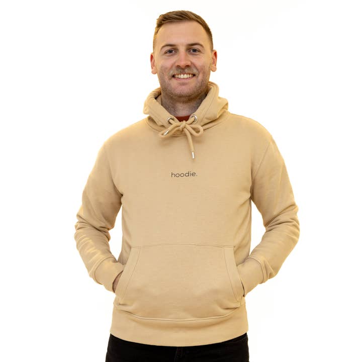 einfach. kapuzenpullover. wüstensand. für den Großhandel von simple. panda