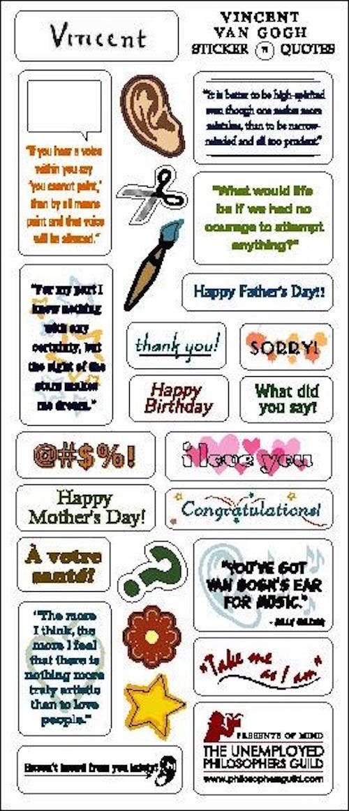 Unemployed Philosophers Guild - Wholesale Everyday Greeting Card - Vincent Van Gogh Card2