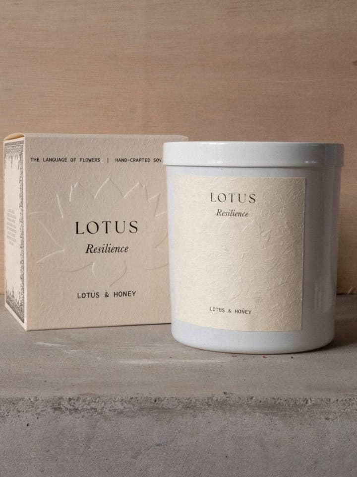 Lotus Candle | Lotus + Honey for wholesale by Studio Sol Store