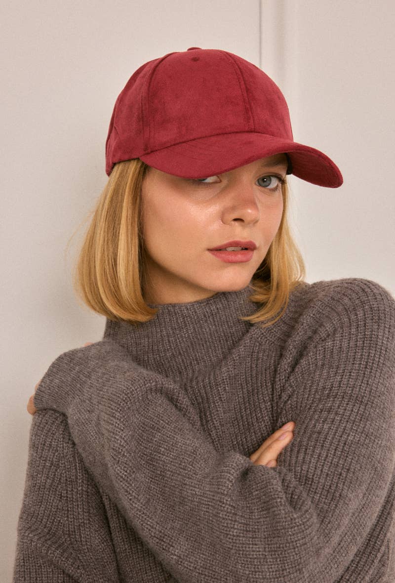BYREN | ÉLINE L'ATELIER - Vendita all'ingrosso Cappellino da baseball - Donna - Berretto in camoscio MJ301HK2