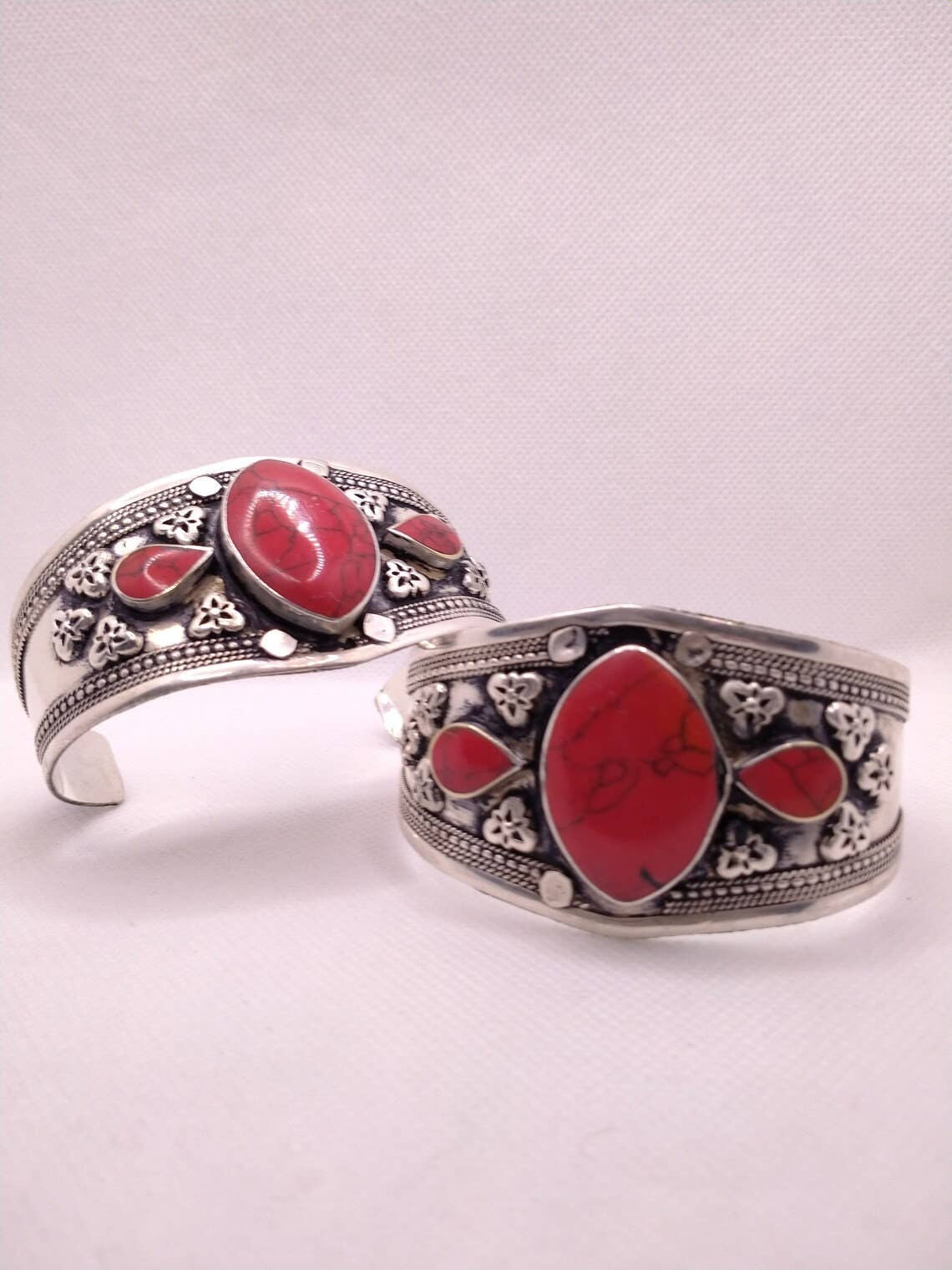 vintarust - Wholesale Cuff Bracelet - Afghan Stones Cuff Bracelet, Tribal Kuchi Cuff, Boho Cuff4