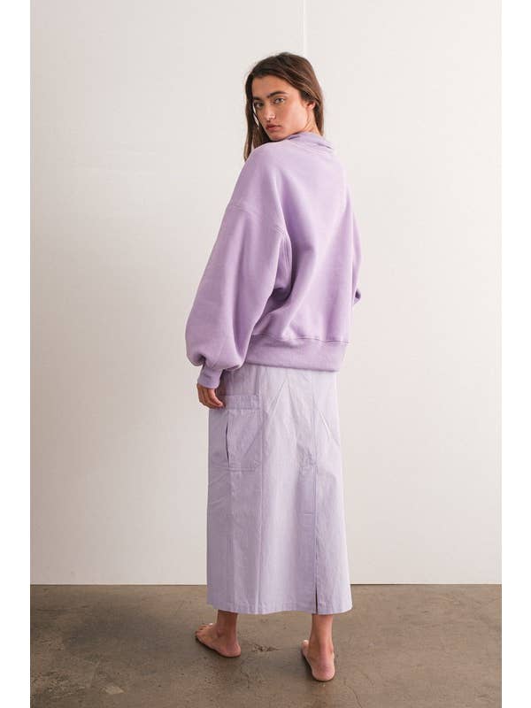 LAVENDER PS17127 - Ariah Cargo Maxi Skirt for wholesale on Faire