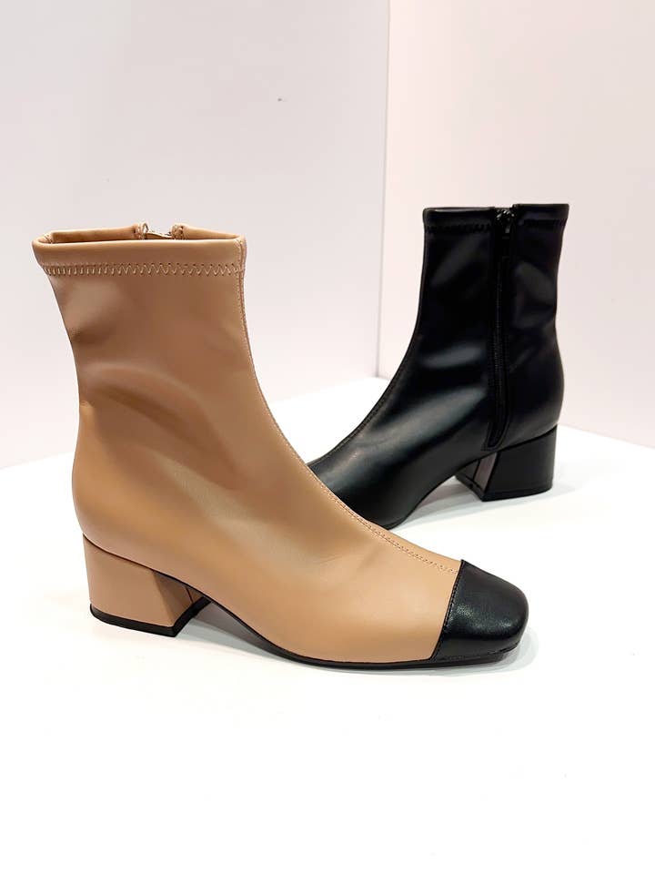 CCOCCI - Wholesale Booties - Women's - NALLY-08 LOW CALF SOCK BOOTIE