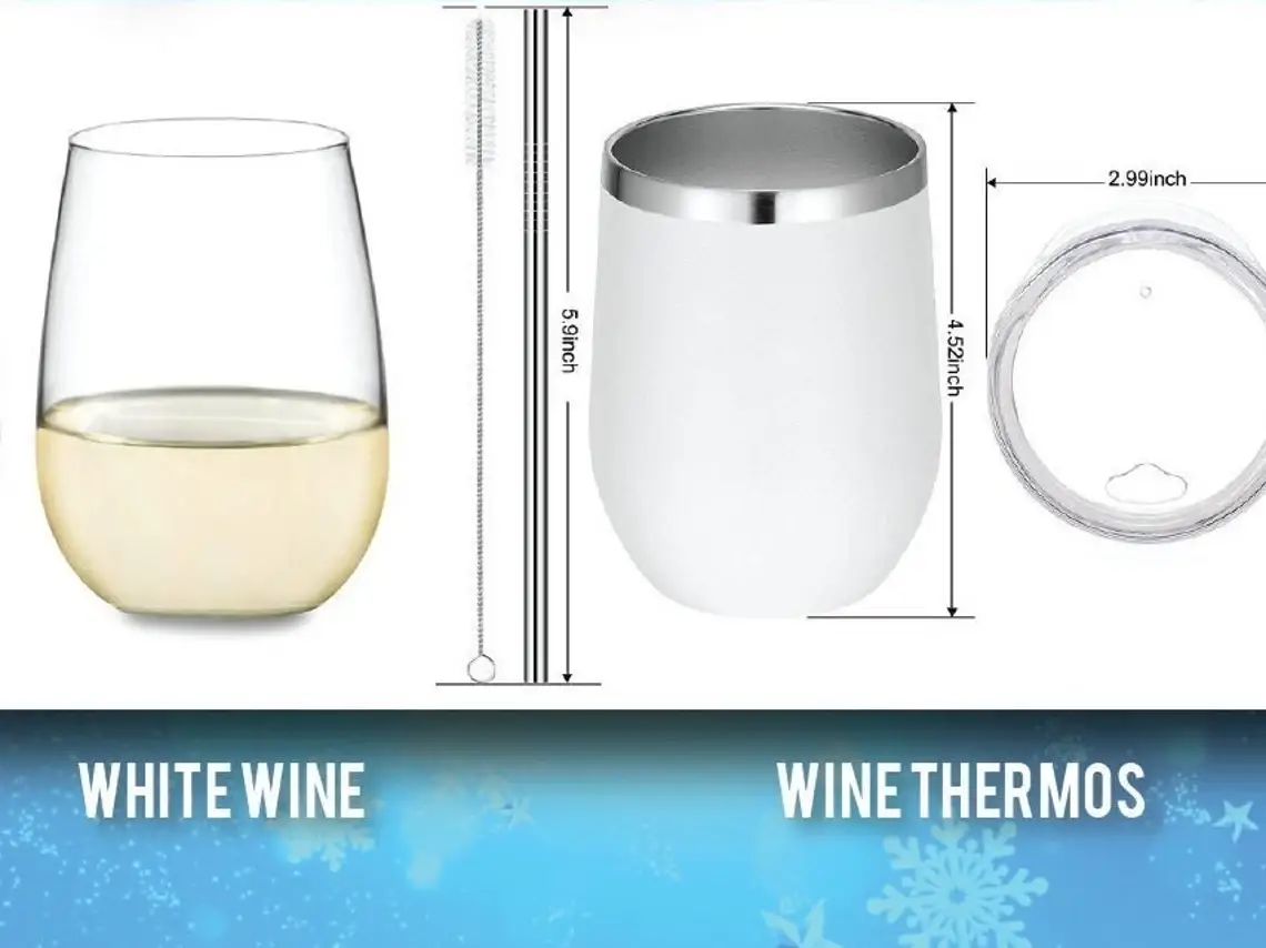 Kelli's Creations - Wholesale Insulated mug/tumbler - Nightmare Before Wine Glass3