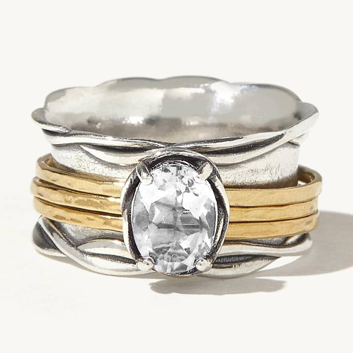 Ideaure Jewelry - Wholesale Cocktail/Statement Ring - Elisa Spinner Ring0