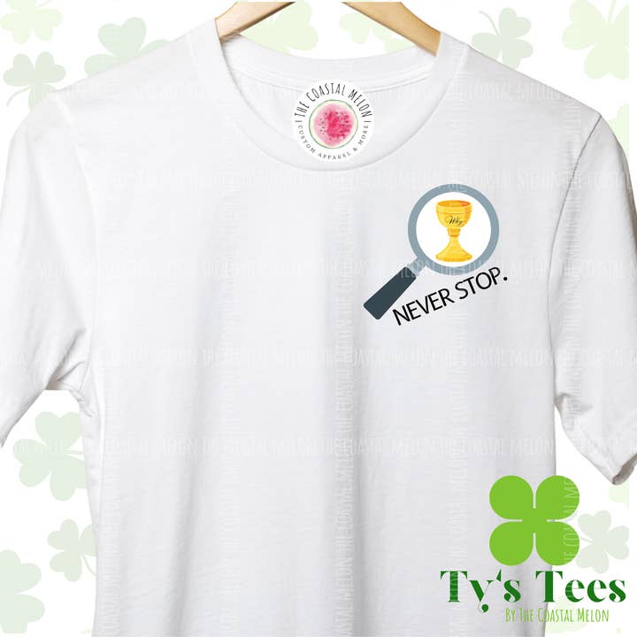 Find din Why Printed Tee for engroshandel hos The Coastal Melon