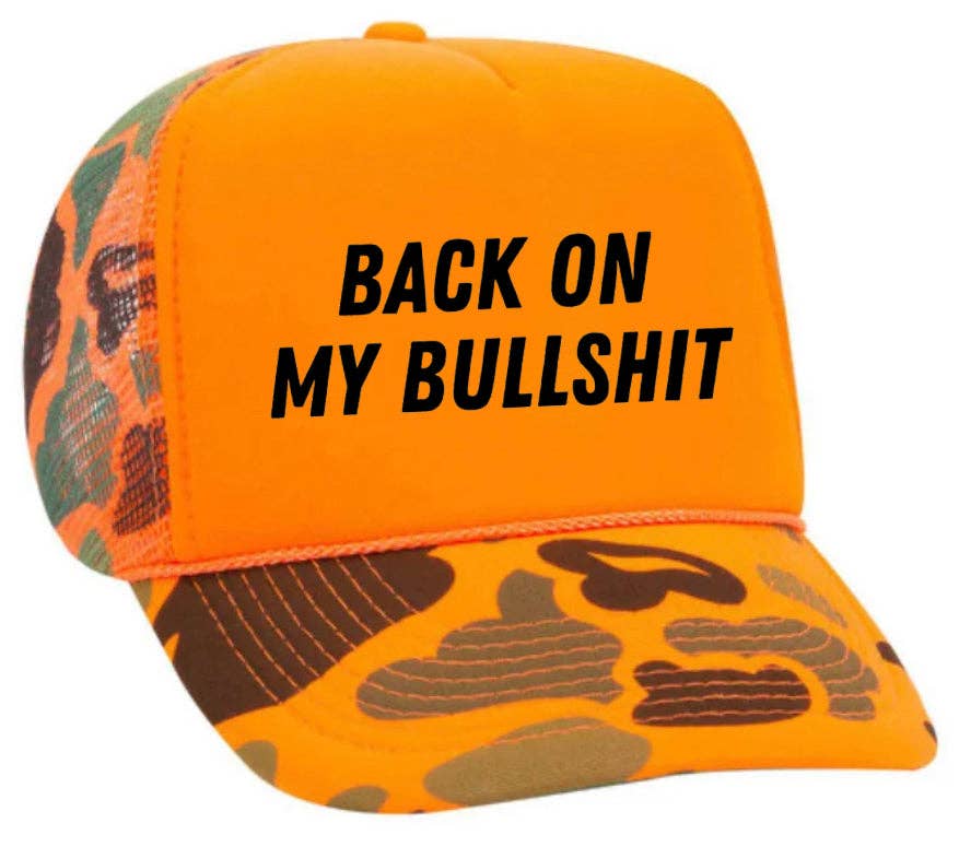 Inappropriate Trucker Hats - Wholesale Trucker Hat - Unisex - Back On My Bullshit Trucker Hat22