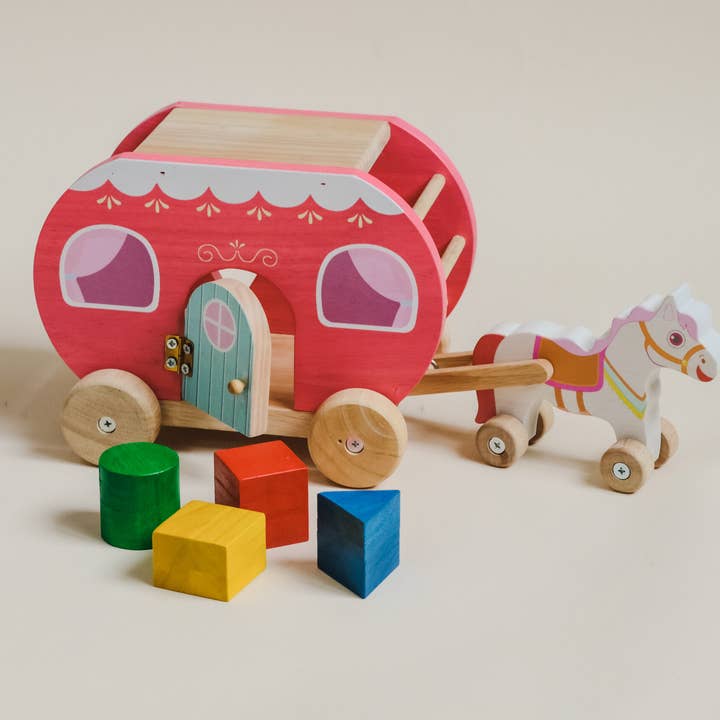 Sorting horse carts for wholesale by Q Toys