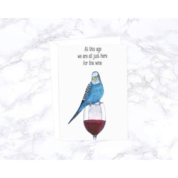 A cet âge, nous sommes tous là pour le vin pour la vente par Alasse