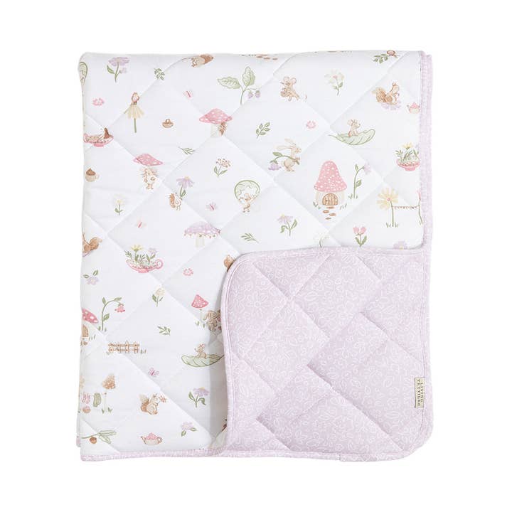 Living Textiles - Wholesale Cot/crib sheets - Organic Reversible Cot Comforter - Whimsical Wonderland
