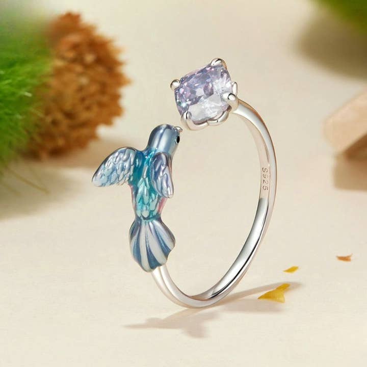 Verdivine – wholesale Cocktail/statement ring – Kingfisher Ring2