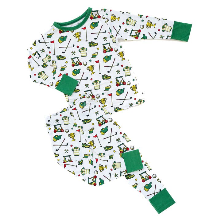 Golf Two-Piece Pajama Set for wholesale by Tailgate Tikes