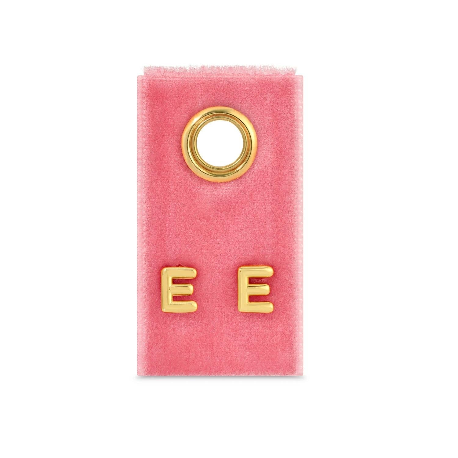 Splendid Iris - Wholesale Stud/Post Earrings - Initial Studs on Velvet Gift Tag4