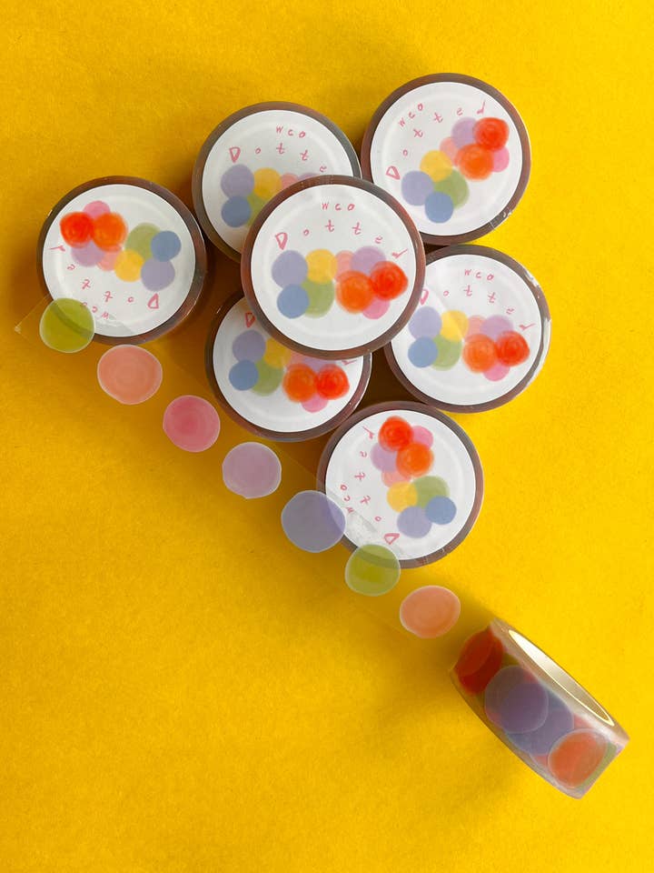 Ruban adhésif transparent à pois pour la vente par The Wednesday Co