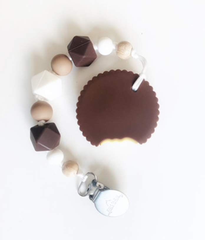 Pebble To Peak – wholesale Teether (not clip-on) – Baby – Peanut Butter Cup Treat Teether1