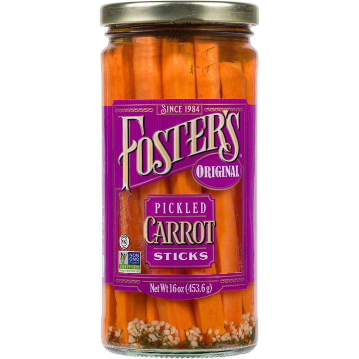 Foster's Pickled Carrots - 16oz (6 pack) for wholesale by Foster's Pickled Products