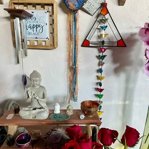 Bodhi Leaf Market - Wholesale Wall Accent - Charmed Spirit Owl 4" Tambourine and Ribbon Wall Accent3