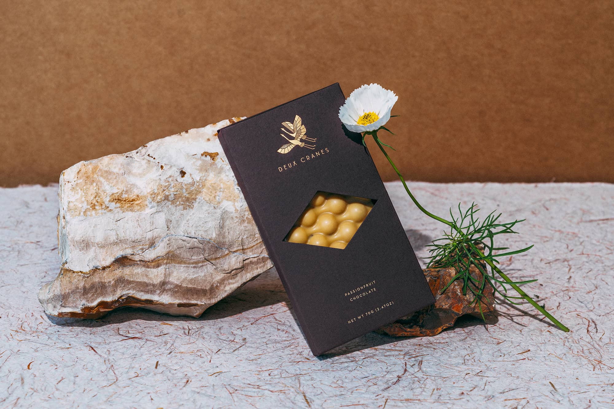 Deux Cranes - Wholesale Chocolate Bar - Passionfruit Chocolate Bar (Dairy Free)3