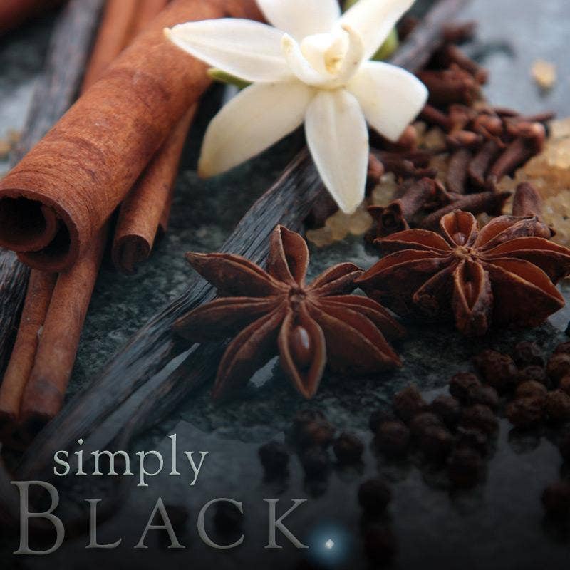 Buckley & Phillips Aromatics – wholesale Pillar candle – Black Pillar Candle Medium2