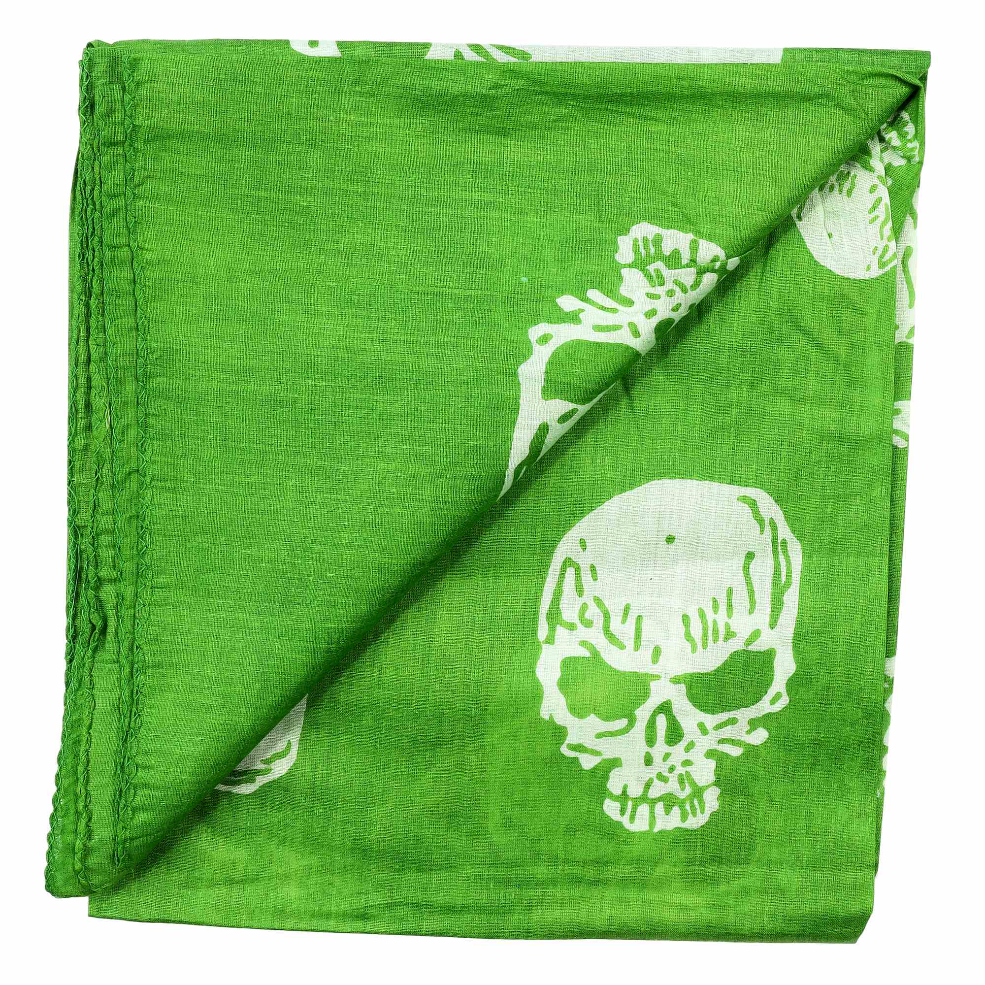 Tribal Trade GmbH - Wholesale Scarf - Unisex - Cotton Cloth Skulls Skull Green White Grave Skull Cloth3