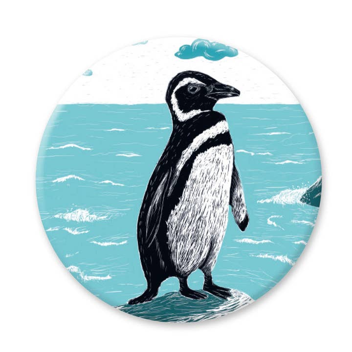 Round Magnet Penguin for wholesale by Katja Rub