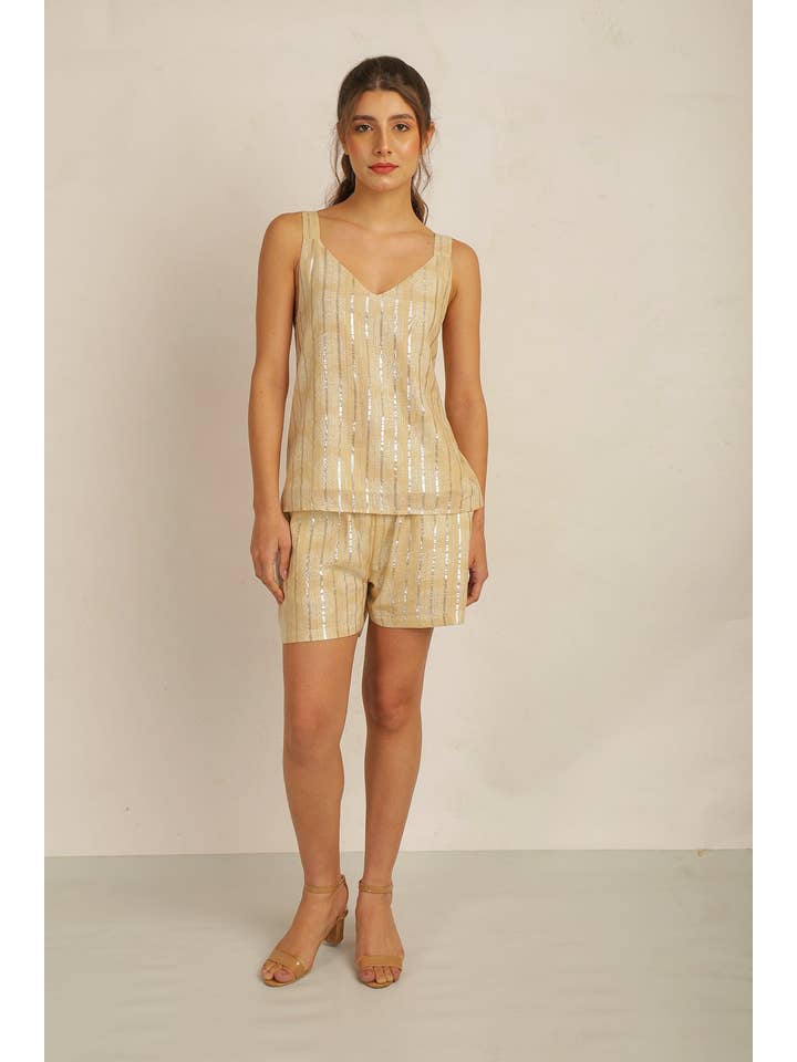 Anannasa Lifestyle - Wholesale Tank top – Women′s - SUN LUREX TANK TOP, lined1