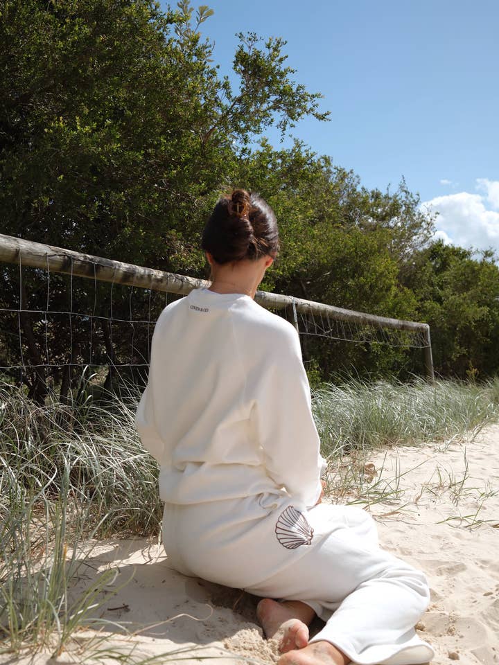 Coven and Co - Wholesale Sweatshirt – Women's - Coven Beach Club Sweater - White9